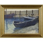 Soter JAXA-MAŁACHOWSKI (1867-1952), Boats / Beach, double-sided painting