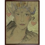 Stanisław Ignacy WITKIEWICZ (WITKACY) (1885-1939), Portrait of Jadwiga Trembecka (Dama Kier), 1927