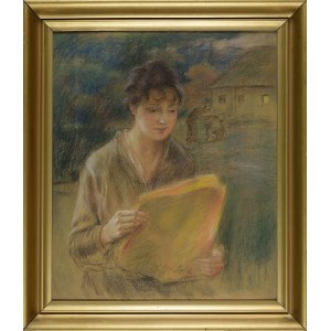 Teodor AXENTOWICZ (1859-1938), Zaczytana