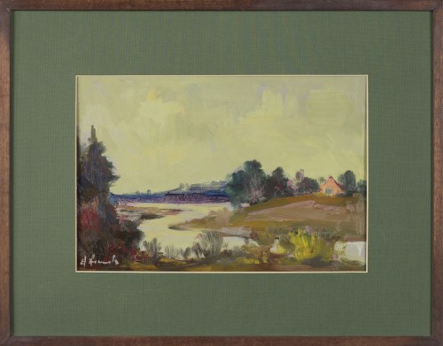 Edward WIECZOREK (1901-1988), Krajobraz z rzeką
