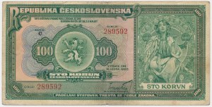 Czechoslovakia, 100 Korun 1920 - C -