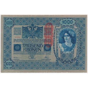 Österreich, 1.000 Kronen 1902 (1919)