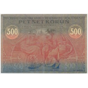 Czechoslovakia, 500 Korun 1919 - faksimile