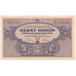 Tschechoslowakei, 10 Kronen 1927 - MODELL -.