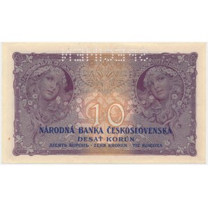 Tschechoslowakei, 10 Kronen 1927 - MODELL -.