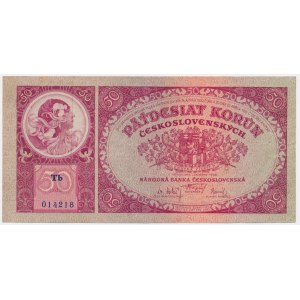 Tschechoslowakei, 50 Kronen 1929