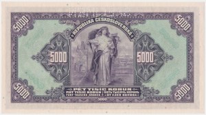 Bohemia and Moravia, 5,000 Korun 1943 - SPECIMEN -