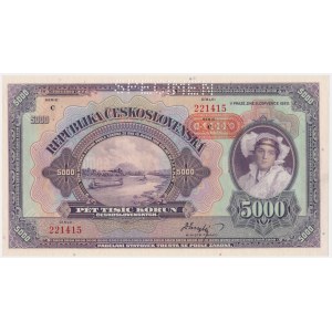 Czechy i Morawy, 5.000 koron 1943 - WZÓR -