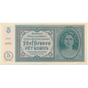 Bohemia and Moravia, 5 Korun (1940)