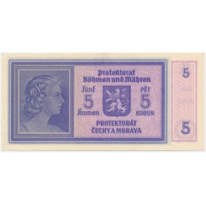 Bohemia and Moravia, 5 Korun (1940)