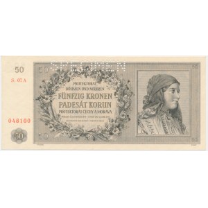 Bohemia & Moravia, 50 Korun 1944 - SPECIMEN -