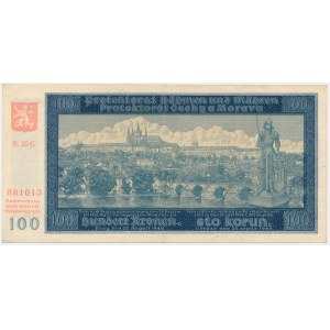 Bohemia & Moravia, 100 Korun 1940 - II issue