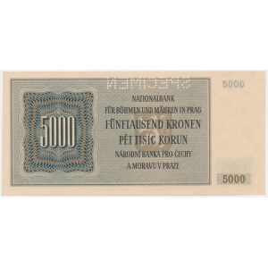 Czechy i Morawy, 5.000 koron 1944 - WZÓR -