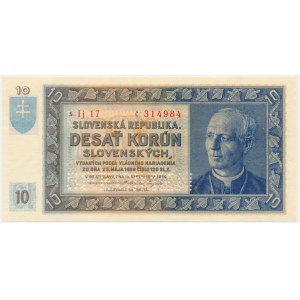 Slovensko, 10 korún 1939 - MODEL -.