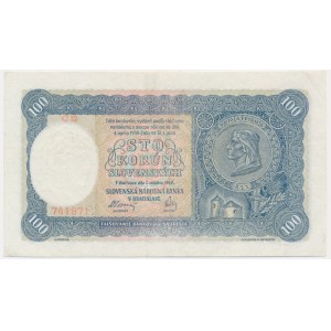 Slovakia, 100 Korun 1940