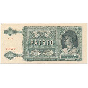 Slovensko, 500 korún 1941 - MODEL -.