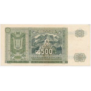 Slovensko, 500 korún 1941 - MODEL -.
