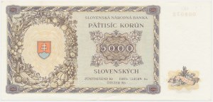 Slovakia, 5.000 Korun 1944 - SPECIMEN -