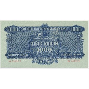 Československo, 1 000 korún 1944 - MODEL -.