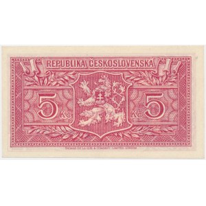 Tschechoslowakei, 5 Kronen (1945)