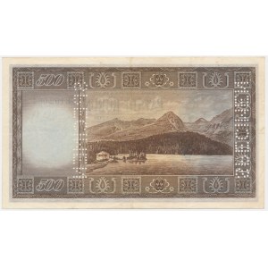 Czechoslovakia, 500 Korun (1945) - SPECIMEN -