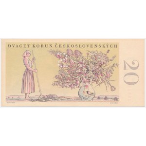 Czechoslovakia, 20 Korun 1949 - SPECIMEN -