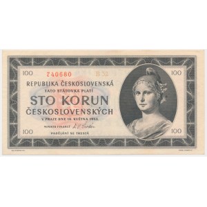 Czechoslovakia, 100 Korun 1945