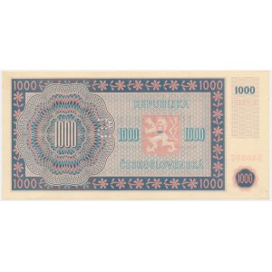 Czechoslovakia, 1.000 Korun 1945 - SPECIMEN -