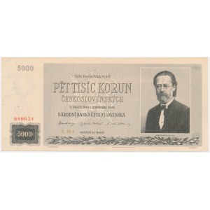 Czechoslovakia, 5.000 Korun 1945