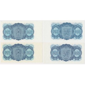 Czechoslovakia, 3 Korun 1953-61 - SPECIMEN AND REGULAR (4 pcs.)