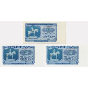 Czechoslovakia, 25 Korun 1953 (3 pcs.)