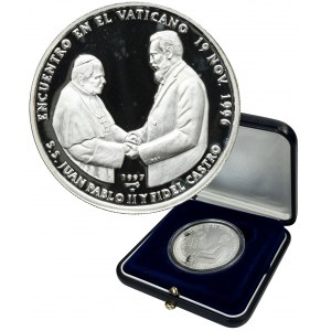 Cuba, 10 Pesos Havana 1997 - Fidel Castro visit to the Vatican