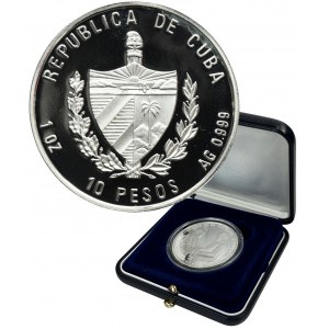 Cuba, 10 Pesos Havana 1997 - Fidel Castro visit to the Vatican