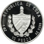 Cuba, 10 Pesos Havana 1997 - Fidel Castro visit to the Vatican