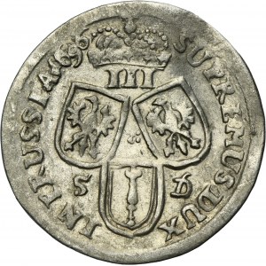 Germany, Brandenburg-Prussia, Friedrich III, 3 Groschen Königsberg 1696 SD