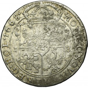 John II Casimir, 1/4 Thaler Bromberg 1668 TLB