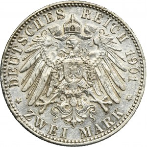 Germany, Kingdom of Prussia, Wilhelm II, 2 Mark Berlin 1901
