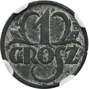 German Occupation, 1 groschen 1939 - NGC MS62