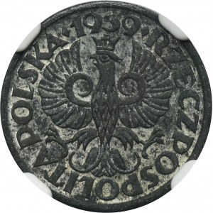 German Occupation, 1 groschen 1939 - NGC MS62