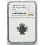 German Occupation, 1 groschen 1939 - NGC MS62