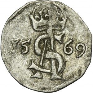 Sigismund II August, 2 Denarius Vilnius 1569