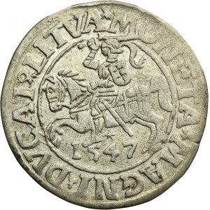 Sigismund II August, 1/2 Groschen Vilnius 1547 - LI/LITVA