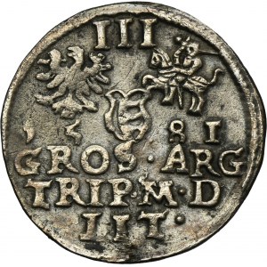 Stephen Bathory, 3 Groschen Vilnius 1581