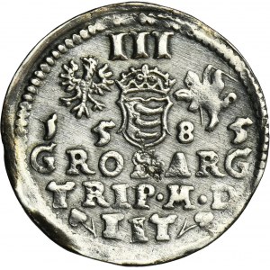 Stephan Bathory, 3 Groschen Vilnius 1585