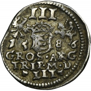 Stephen Bathory, 3 groschen Vilnius 1586