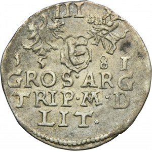 Stephen Bathory, 3 Groschen Vilnius 1581