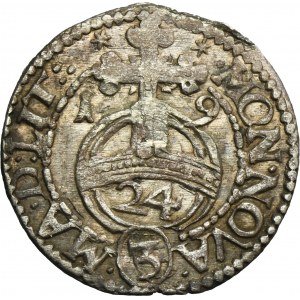 Sigismund III Vasa, 3 Polker Vilnius 1619 - RARE