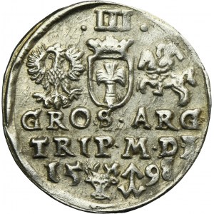 Sigismund III Vasa, 3 Groschen Vilnius 1598 - RARE