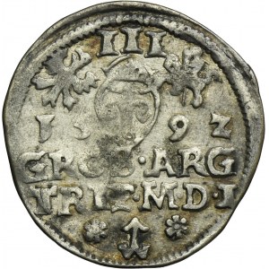 Sigismund III Vasa, 3 Groschen Vilnius 1592