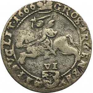 John II Casimir, 6 Groschen Vilnius 1666 TLB